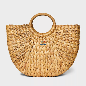 Vente en gros à bas prix sac à main de plage en jacinthe d'eau sac à main sac fourre-tout en paille sac en rotin de Thanh Cong Artisanat - Product Image 4