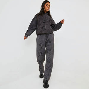 Conjunto Deportivo de 2 Piezas para Mujer, Chándal con Cremallera, Hecho de Algodón - Product Image 2