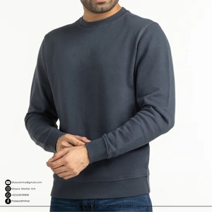 Sweat-shirt d'hiver de haute qualité en coton/polyester vintage, lourd, écologique, logo personnalisé, streetwear surdimensionné, broderie - Product Image 3