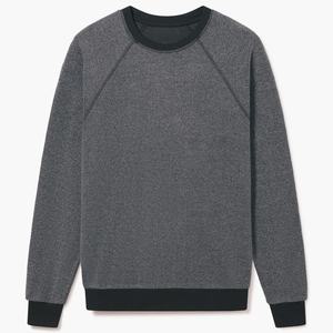 Personalizado de alta calidad de estilo universitario térmico de gran tamaño de cuello redondo sudaderas con capucha de algodón personalizado gota hombro sudadera - Product Image 1