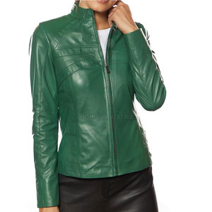 Chaqueta de cuero para mujer de alta calidad con logotipo personalizado, chaqueta de cuero para mujer al aire libre superventas 2024 - Product Image 3