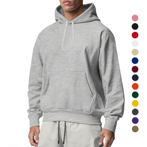 Sweat-shirt à capuche en gros pour hommes, en polyester et coton, sweats à capuche vierges pour impression par sublimation - Product Image 2