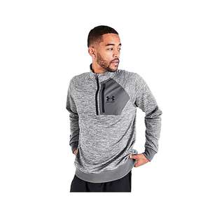 Sweat-shirt actif pour homme Under Armour AF à demi-zip, couleur : gris/brun, 100% authentique - Product Image 3