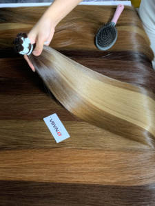 Cheveux vierges vietnamiens de qualité supérieure, couleur foncée, en vrac, options lisses et bouclées, cheveux humains bruts, 20 kg, conception gratuite, livraison rapide - Product Image 4