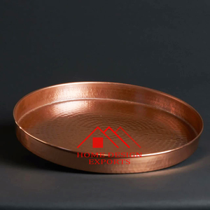 Plateau de service pour centres de table décor 2024 nouveau Design Vintage en laiton plateau de service de Fruits pour décor de mariage meilleur vendeur - Product Image 1