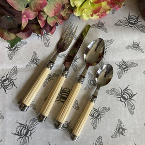 Juego de cubiertos de madera con mango de hueso y diseño estándar, perfecto para hoteles, hogares, restaurantes y bodas, procedente de la India. - Product Image 3