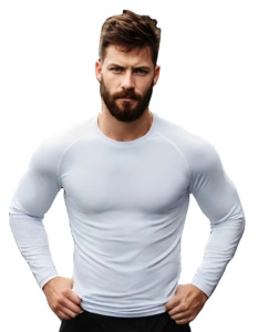 3 unids/set de camisetas de surf para nadar con protectores contra sarpullidos para hombre, camisa de protección solar UV de manga larga + bañadores + Pantalones cortos, traje de baño de cuerpo completo, ropa de playa - Product Image 1