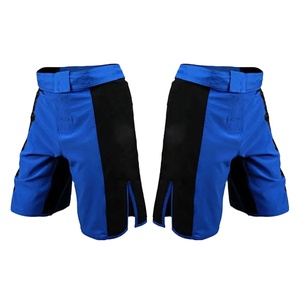 Pantalones cortos de lucha MMA con logotipo personalizado de alta calidad, protector de erupción de gimnasio resistente para boxeo, Taekwondo, entrenamiento físico, ropa de artes marciales azul - Product Image 6