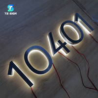 Enseignes lumineuses 3D LED de haute qualité pour magasins, numéros de maison, adresses, lettres en relief rétroéclairées