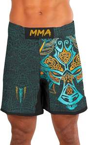Pantalones cortos de boxeo con impresión por sublimación personalizables, ropa deportiva MMA - Product Image 4