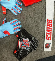 Guantes de receptor ligeros hechos a medida de alta calidad de primera calidad Guantes de fútbol americano para exteriores con diseño único