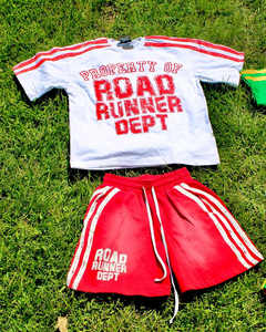 High Quality <b>Vintage</b> Washed Acid Wash <b>Men's</b> T-Shirts <b>Shorts</b> 100% Cotton Eco-Friendly Multi-Color Side Stripe Screen Printed - Product Image 2