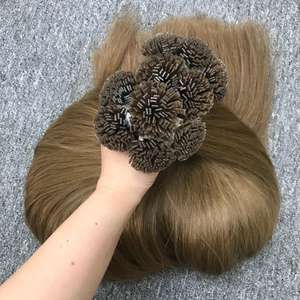 100% alta calidad doble dibujado crudo punta plana vietnamita Remy queratina onda recta comprar a granel obtener descuento en extensiones de cabello humano - Product Image 4