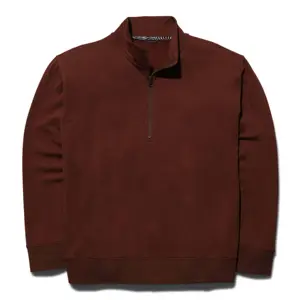 Custom Women Half Zip Pullover 100% Cotton Hoodies Oversized Turndown Polo Neck Women Pullover Sweatshirt