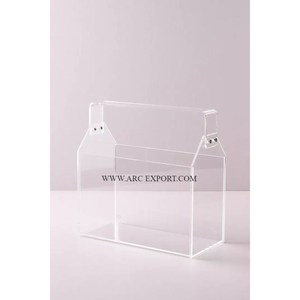 Caja de almacenamiento clásica de mesa hecha a mano de metal con logotipo personalizado de forma cuadrada cajas de exhibición de almacenamiento de uso comercial para el hogar en la India - Product Image 6