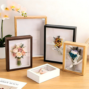 Marco de Fotos A4 de 6*8 Pulgadas con Sombra Profunda de 3 cm, para Montar en la Pared o de Sobremesa, Regalo de Cumpleaños Hecho a Mano, Marco 3D con Adorno de Mariposa - Product Image 5