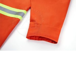 Ropa DE SEGURIDAD reflectante de alta visibilidad naranja 100% algodón FR ropa de trabajo camisa trajes de soldadura de alta calidad para soldadores - Product Image 4
