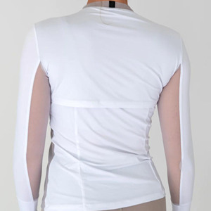 เสื้อขี่ม้าคุณภาพสูง ผลิตจากผ้าเนื้อนุ่มพิเศษ ยืดได้ 4 ทิศทาง เสื้อคอกลมสำหรับผู้หญิงและเด็ก - Product Image 2