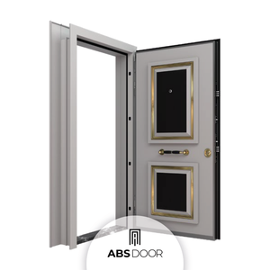 ABSDOOR TRENDY Portes de Cloisonnement en Acier à Isolation Thermique et Acoustique à Entrée Manuelle Haute Sécurité Meilleur Prix Intérieur Élégant Villas - Product Image 2