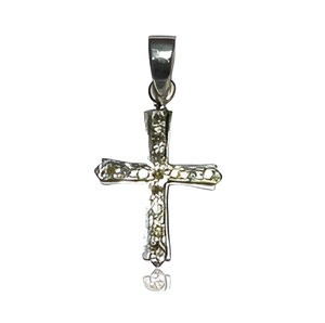 Natural Micro Pave Diamond 925 Sterling Silver Holy Cross Charm Pendant <b>Jewelry</b> Silver Plated Fashionable Pendant For Unisex. - Product Image 6