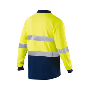 เสื้อโปโลสะท้อนแสงสำหรับผู้ชายปรับแต่งได้ปรับแต่งได้เสื้อโปโลแห้งเร็วระบายอากาศได้ดีมีแถบสะท้อนแสงชุดทำงานคุณภาพดีที่สุด - Product Image 3