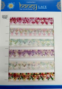 ฐานผ้าไหมลูกไม้ปัก3D ลายดอกไม้หลากสีและลูกปัดเลื่อมสำหรับเสื้อผ้ามีสไตล์ - Product Image 4