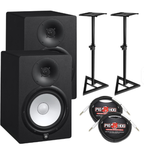 Paquete de Monitores de Estudio Autoamplificados HS8 Originales con Dos Soportes para Monitores y Cables - Product Image 1