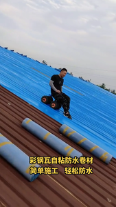 Rollo de membrana de impermeabilización de PE flexible para techos metálicos industriales y almacenes para aplicación exterior en los EE. UU. - Product Image 6