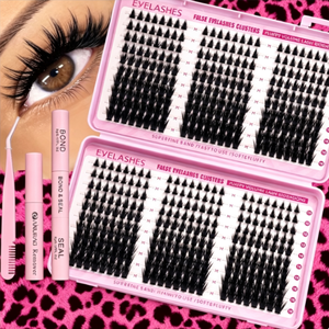 Pestañas Postizas de Visón Sintético con Forma de Espiga de Trigo, Sin Necesidad de Pegamento, Segmentos de Pestañas Reutilizables para Maquillaje DIY - Product Image 2