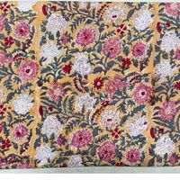 Tissu en coton imprimé au bloc 60S60S léger et écologique, imprimé traditionnel Jaipuri pour vêtements et usage domestique