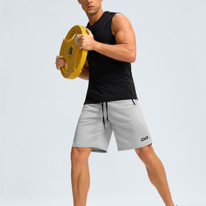 Short de gym pour hommes avec panneaux en maille ventilation améliorée short de sport pour les séances de gym et de course - Product Image 3