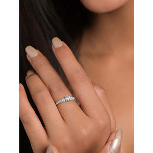 Anillos de Plata de Ley 925 de Primera Calidad para Mujer, Chapados en Rodio con Diamantes o Circonitas, Diseño Numérico, Joyería para Hombre - Product Image 4
