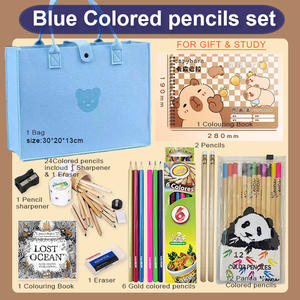 Set <span class=keywords><strong>di</strong></span> Matite Artistiche Elegante Kit da <span class=keywords><strong>Disegno</strong></span> <span class=keywords><strong>Panda</strong></span> 5-in-1 Astuccio con Matite Colorate Set Regalo Conforme a CE/EN71 - Product Image 4