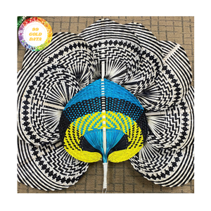 Abanico de bambú elaborado con finas costillas de bambú y hojas plegadas de Vietnam para regalos de boda y folletos promocionales - Product Image 2