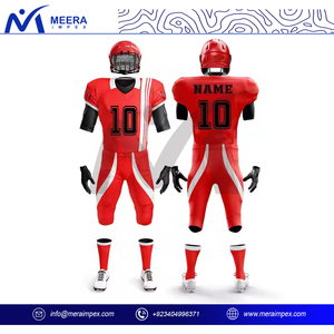 Uniforme de fútbol americano personalizado OEM para jóvenes 100% tela de poliéster personalizado sublimación logotipo impreso de talla grande uniforme de hombre - Product Image 2