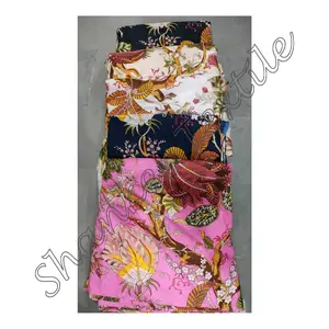 2023 New Arrival Women Fabric For Jacket Dresses Ladies Decorative Made Fabric For Night Suit Kaftan Kimono Clothing Hand Block