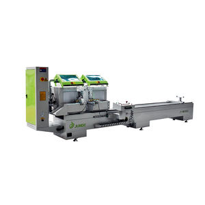 เครื่องเลื่อย CNC รุ่น JD - WB3000 แบบสองหัวเลื่อย ตัดภายใน สำหรับงานอลูมิเนียม ตัดกรอบหน้าต่าง กำลังไฟ 6.2 กิโลวัตต์ - Product Image 1