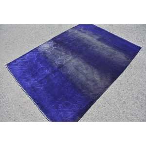 Vintage 5 'x 7' violet turc tapis classique grande surface Tabriz Style Patchwork motif laine matériel Latex support pour chambre d'adolescent - Product Image 2