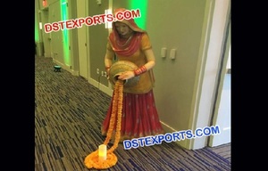 Estatuas Bhangra DE BODA Punjabi para entrada, estatuas de entrada temáticas Punjabi para boda, estatuas Bhangra para decoración de entrada - Product Image 4