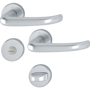 Manijas y Perillas para Muebles San Francisco 1301/42KV/42KVS de Aluminio F1 en Forma de U SK/OL ROSETTENGARNITUR con Enlaces DIN Derecho/Izquierdo D/D - Product Image 3