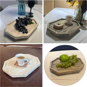 Accoudoir Clip Plateau Canapé Table Canapé En Bois Canapé Accoudoir Table pour Téléphone À Distance et Snacks Rustique - Product Image 6