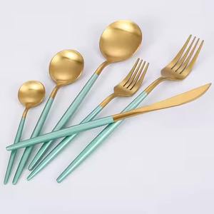 Mirror Polished Eco Friendly Stainless Steel Luxury Cutlery Sets Dishwasher Safe Durable <b>Soup</b> & Rice <b>Spoon</b> for Dinner - Product Image 5