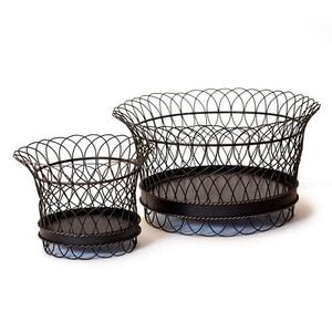 Creative Classic Metal Iron Wire Fruit Organizer Home Kitchen Fruit Bowl Mesh Style <b>Vegetable</b> <b>Storage</b> Table Serving <b>Basket</b> Food - Product Image 5
