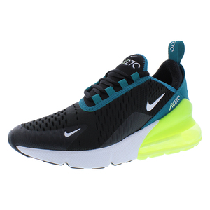 Nike Air Max 270 GS Chaussures de sport athlétiques pour homme Respirantes Semelle intérieure en maille EVA Noir/Blanc/Épinette vif pour le printemps/été Trail - Product Image 1