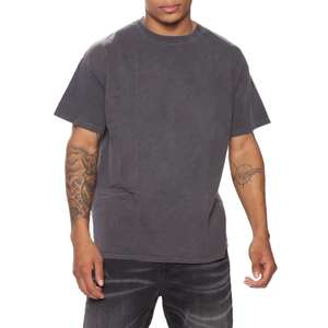 Vente en gros T-shirts boxy 100% coton délavés à la pierre à l'acide T-shirts personnalisés vintage surdimensionnés pour hommes - Product Image 5
