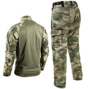 Algodón camuflaje Unisex Softair Paintball uniforme de trabajo táctico escalada camisa combate Cargo pantalones transpirable ignífugo - Product Image 2