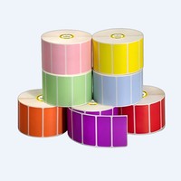 Étiquettes autocollantes thermiques directes personnalisées 2x1 2x2 2x3 2x4 pouces, imperméables, en papier, pour codes-barres et supermarchés