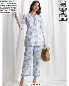 Impresionante Conjunto de Cordón Schiffli, Estilo Floral Hecho a Mano, Estampado en Algodón, Ropa de Oficina para Invierno, Conjunto de Cordón Étnico Indio al por Mayor, Conjunto de Cordón Informal - Product Image 2