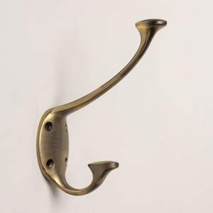 Brass wall hooks interior decor bathroom kitchen hallway decorative hardware sturdy solid rustproof wall mount storage - Product Image 5