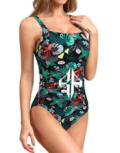 Nuevo traje de baño Sublimación para mujer Traje de baño de una pieza Alta calidad Bajo MOQ Color sólido Logotipo personalizado y etiqueta para trajes de baño de mujer - Product Image 5